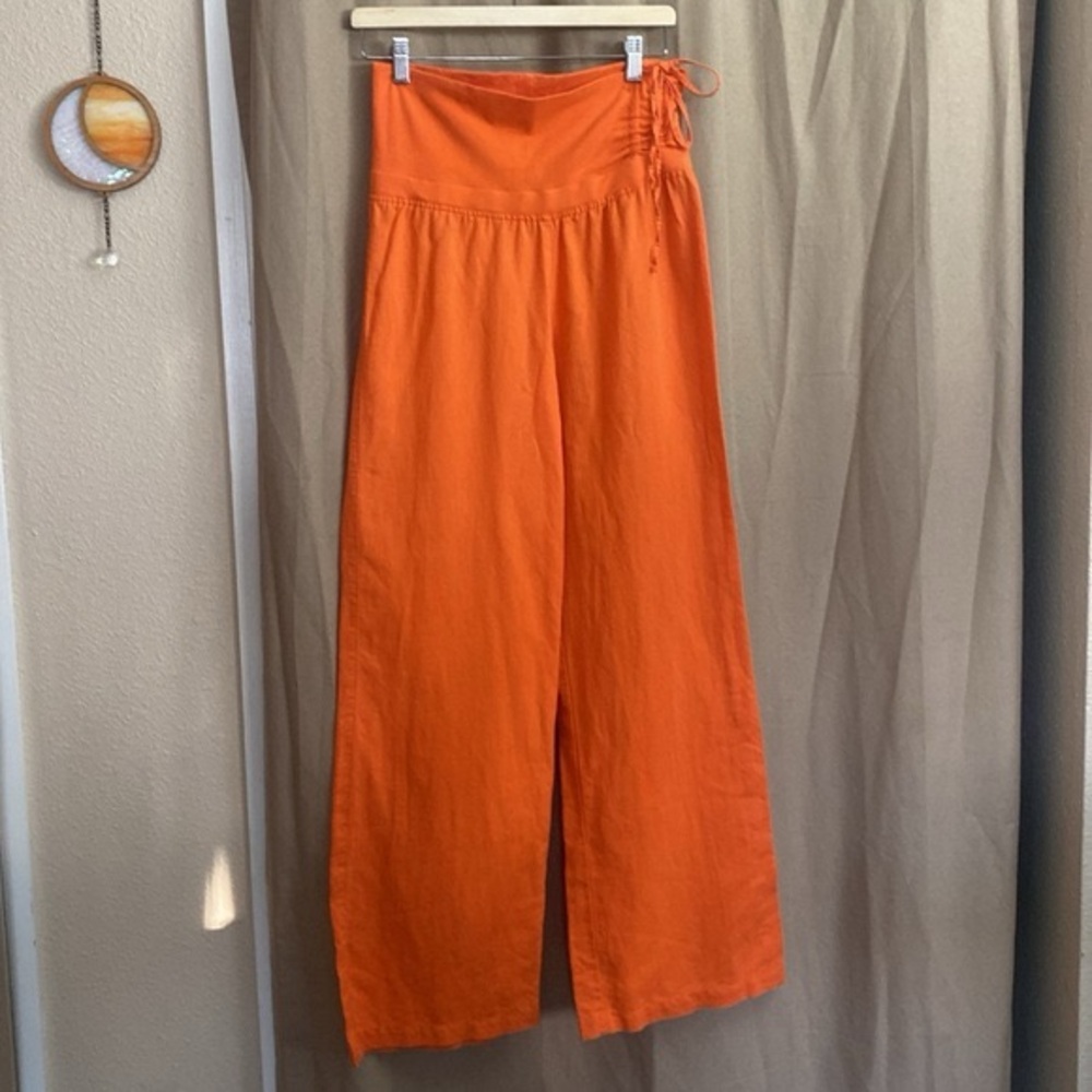 Derek Heart Orange Wide Leg Pants